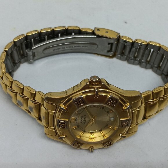 Anne Klein II AK10/1562 Women's 28mm Gold Tone Quartz Date Watch - Picture 9 of 11